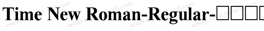 Time New Roman-Regular字体转换